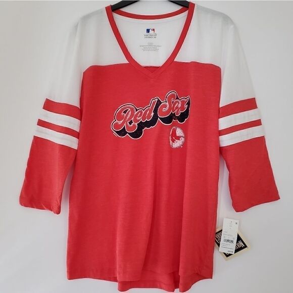 MLB Boston Red Sox women 3/4 sleeves t-shirt - Picture 1 of 4